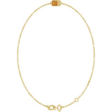 14K Yellow Gold Natural Citrine 6 1/2-7 1/2" Bracelet