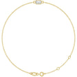 14K Yellow Gold Natural Diamond 6 1/2-7 1/2" Bracelet