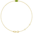 14K Yellow Gold Natural Peridot 6 1/2-7 1/2" Bracelet