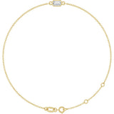 14K Yellow Gold Natural Diamond 6 1/2-7 1/2" Bracelet