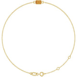 14K Yellow Gold Natural Citrine 6 1/2-7 1/2" Bracelet