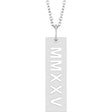 Sterling Silver 2025 Roman Numeral 16-18" Necklace