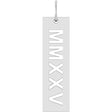 Sterling Silver 2025 Roman Numeral Pendant