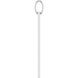 Sterling Silver 2025 Roman Numeral Pendant
