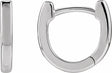 Sterling Silver 14.5 mm Hinged Hoop Earrings 