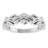 14K White 1/6 CTW Lab-Grown Diamond Band