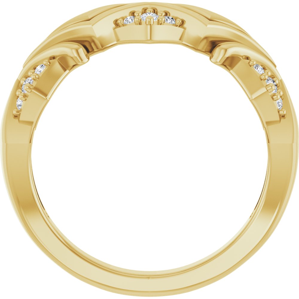 14K Yellow 1/6 CTW Lab-Grown Diamond Band