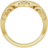 14K Yellow 1/6 CTW Lab-Grown Diamond Band