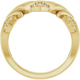 14K Yellow Gold 1/6 CTW Lab-Grown Diamond Band