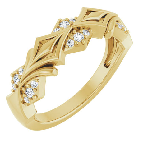 14K Yellow 1/6 CTW Lab-Grown Diamond Band