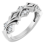 14K White 1/6 CTW Lab-Grown Diamond Band