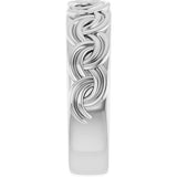 14K White Gold 1/8 CT Lab-Grown Diamond Band
