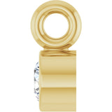 14K Yellow .03 CT Lab-Grown Diamond Dangle