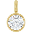 14K Yellow .06 CT Natural Diamond Dangle