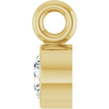 14K Yellow .06 CT Natural Diamond Dangle