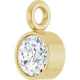 14K Yellow .07 CT Natural Diamond Dangle