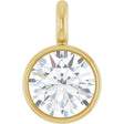 14K Yellow 1/10 CT Natural Diamond Dangle