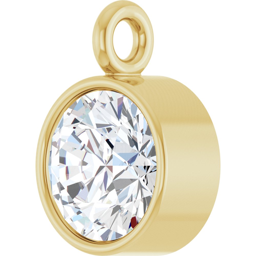14K Yellow 1/4 CT Natural Diamond Dangle