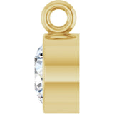 14K Yellow 1/4 CT Natural Diamond Dangle
