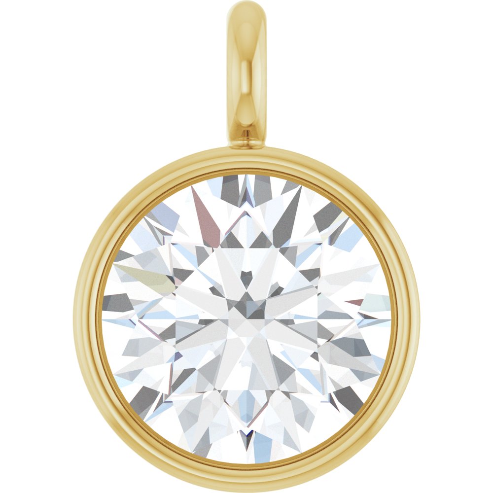 14K Yellow 1/4 CT Natural Diamond Dangle