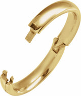 14K Yellow Gold 4 mm CLIQ® Hinged Adjustable Half Round Comfort-Fit Band Size 8