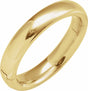 14K Yellow Gold 4 mm CLIQ® Hinged Adjustable Half Round Comfort-Fit Band Size 8