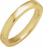 14K Yellow Gold 3 mm CLIQ® Hinged Adjustable Flat Band Size 7.5