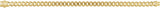 14K Yellow Gold 7.4 mm Monaco Edge Curb 8 1/4" Chain