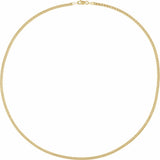 14K Yellow Gold 2.7 mm Curb 20" Chain