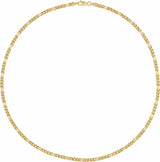 14K Yellow Gold 3.2 mm Franco 20" Chain