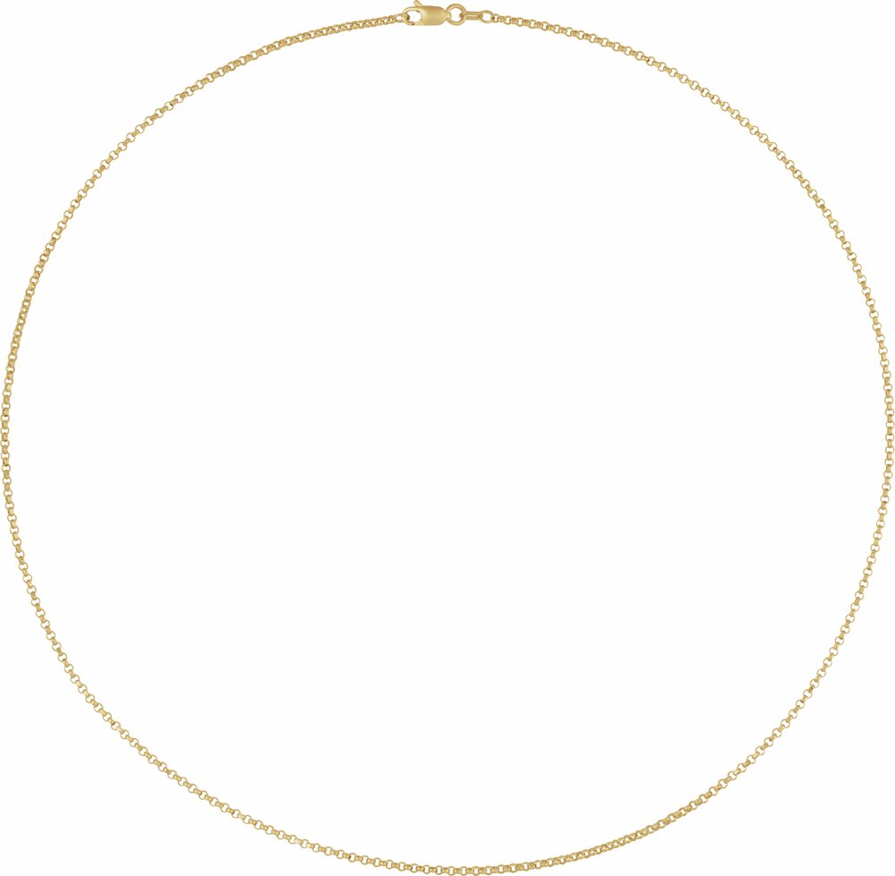 14K Yellow Gold 1.65 mm Rolo 20" Chain