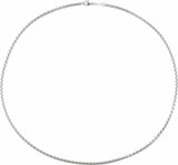 Sterling Silver 1.8 mm Rounded Box 24" Chain