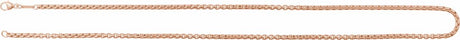 14K Rose Gold 1.8 mm Rounded Box 24" Chain