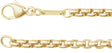 14K Yellow Gold 2.6 mm Rounded Box 24" Chain