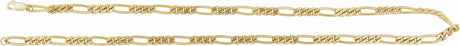 14K Yellow Gold-Filled 5.2 mm Figaro 20" Chain