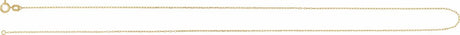 14K Yellow Gold .85 mm Diamond Cut Paperclip-Style Forzentina 18" Chain