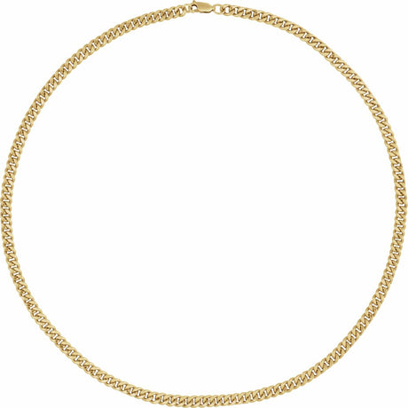 14K Yellow Gold-Filled 4.8 mm Curb 24" Chain