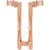14K Rose Gold 1/5 CTW Natural Diamond Ring Guard
