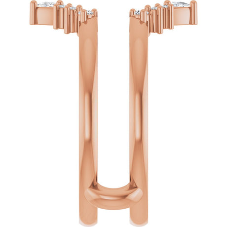 14K Rose Gold 1/5 CTW Natural Diamond Ring Guard