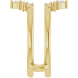 14K Yellow Gold 1/5 CTW Natural Diamond Ring Guard