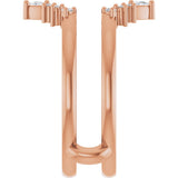 14K Rose Gold 1/5 CTW Natural Diamond Ring Guard