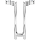 Platinum 1/5 CTW Natural Diamond Ring Guard