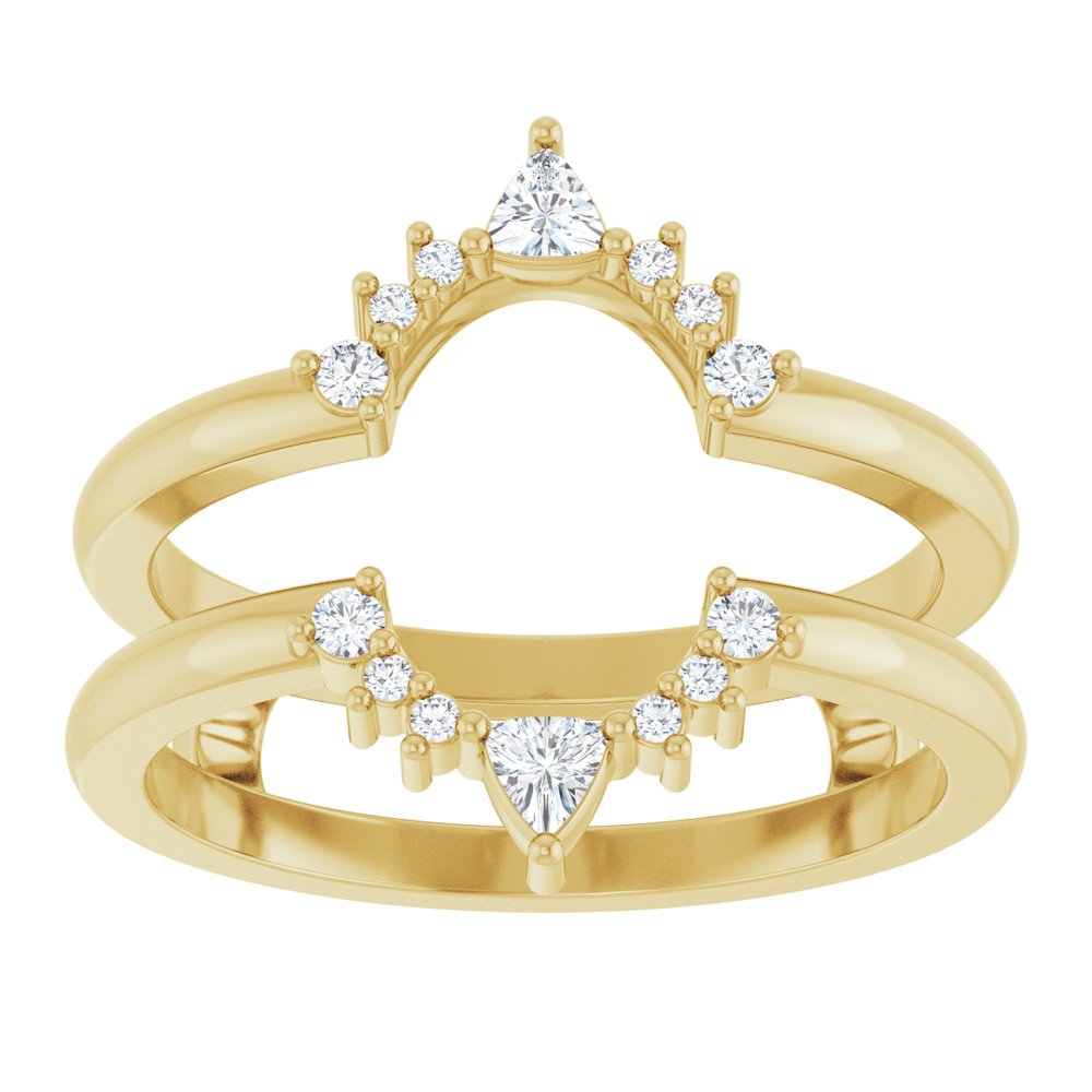 14K Yellow Gold 1/5 CTW Natural Diamond Ring Guard