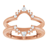 14K Rose Gold 1/5 CTW Natural Diamond Ring Guard
