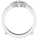 Platinum 1/5 CTW Natural Diamond Ring Guard