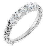 14K White Gold 1/2 CTW Lab-Grown Diamond Anniversary Band