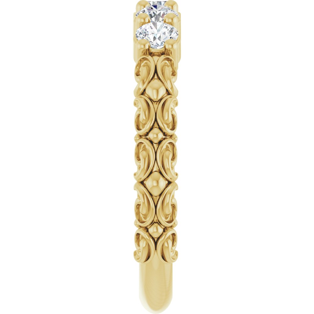 14K Yellow Gold 1/2 CTW Natural Diamond Anniversary Band