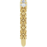 14K Yellow Gold 1/2 CTW Natural Diamond Anniversary Band