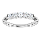14K White Gold 1/2 CTW Lab-Grown Diamond Anniversary Band