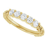 14K Yellow Gold 1/2 CTW Natural Diamond Anniversary Band
